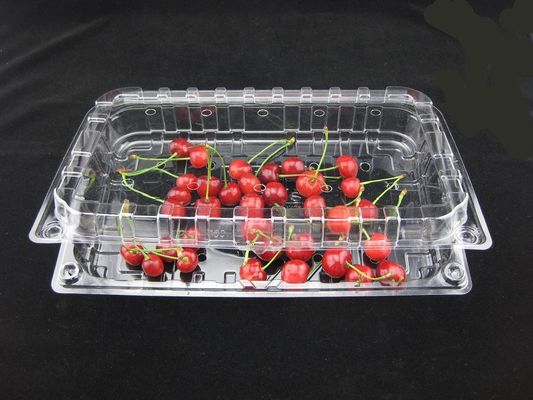 L'emballage en plastique en plastique clair jetable écologique de boursouflure enferme dans une boîte 500g
