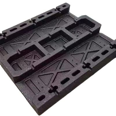 Palettes en plastique faites face simples de PPE de logistique d'euro palette 1200*1000*150mm