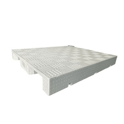 Pallets en plastique de haute capacité de charge de qualité alimentaire bleu/noir/blanc 120*100*15 cm
